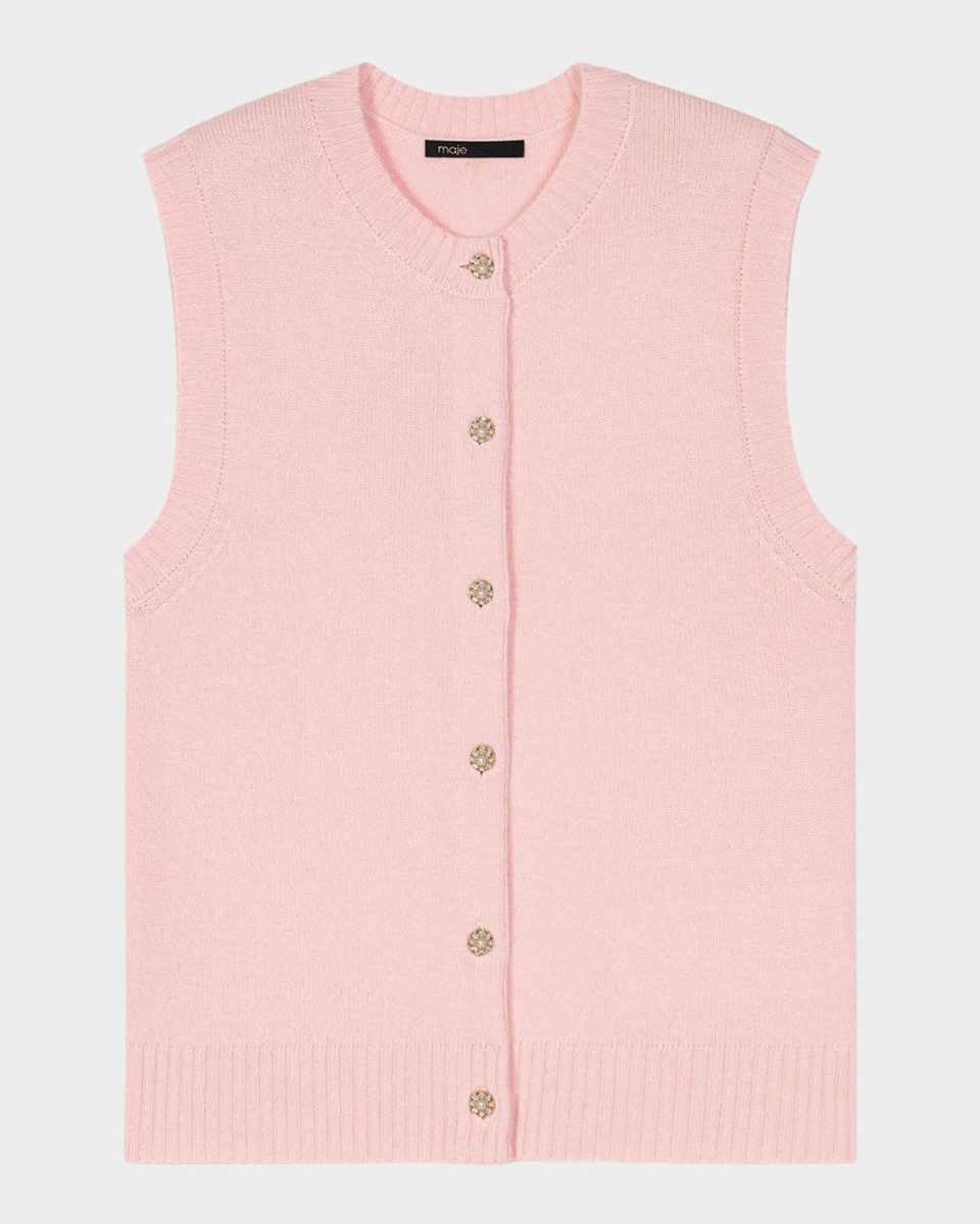 Migavinow Embellished Sweater Vest